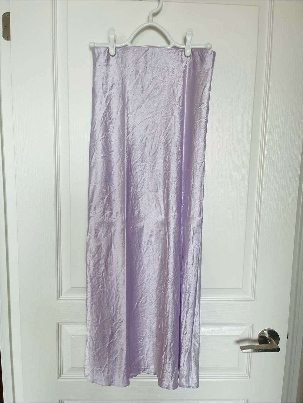 Aritiza Babaton Slip Satin Maxi Skirt in Field Lavender size 4